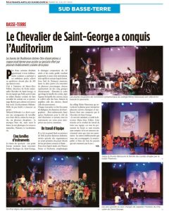 article journal chevalier st georges